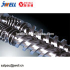 Pelletizing Conical Extruder Screws And Barrels Double Holes For Pp Pe Abs Extrusion
