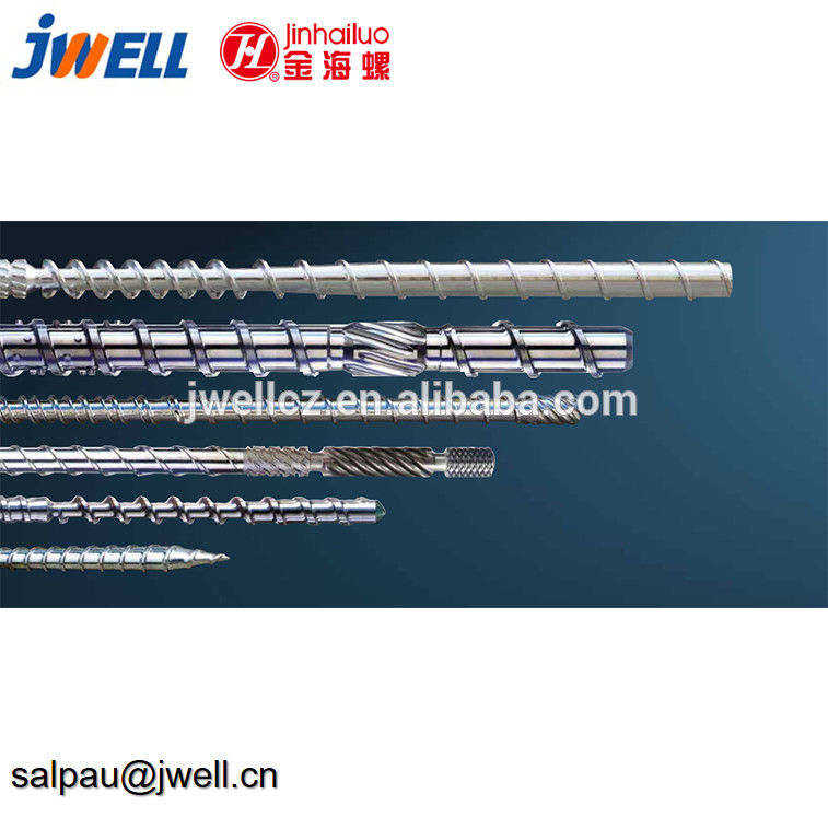 Jwell  Plastic Feed Barrels , Extruder Screw Medium High Frequency Quenching