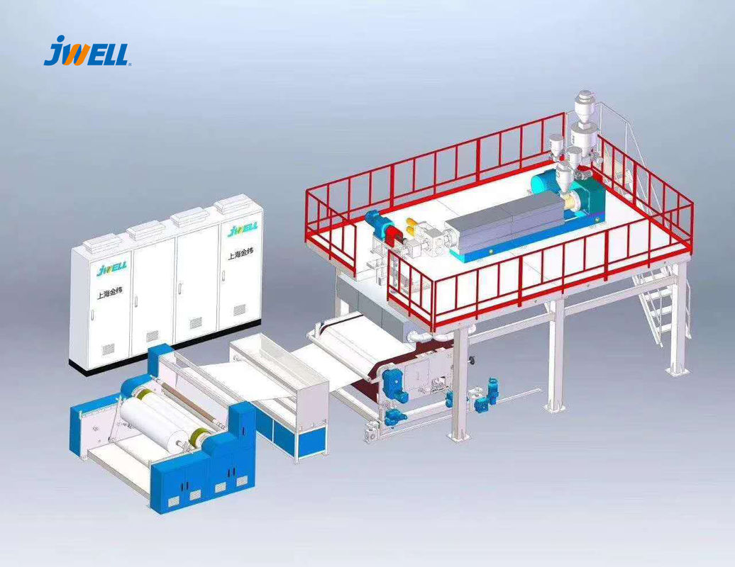 Jwell Single Screw Face Mask PP Melt Blown Non Woven Fabric Machine